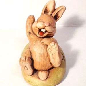 💚 Adorable Vintage Benji Bunny Rabbit England Stoneware Figurine